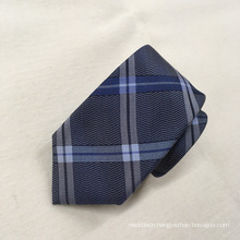 Latest New Design Fashion Top Plaid Jacquard Mens Custom Silk Ties